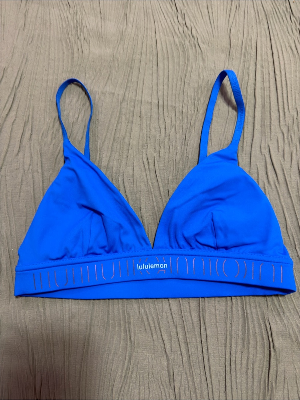 lululemon athletica Bright Blue Triangle Bralette - Picture 1 of 4